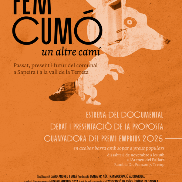 Estrena del documental “Fem cumó, un altre camí” (i entrega del Premi Emprius 2025)