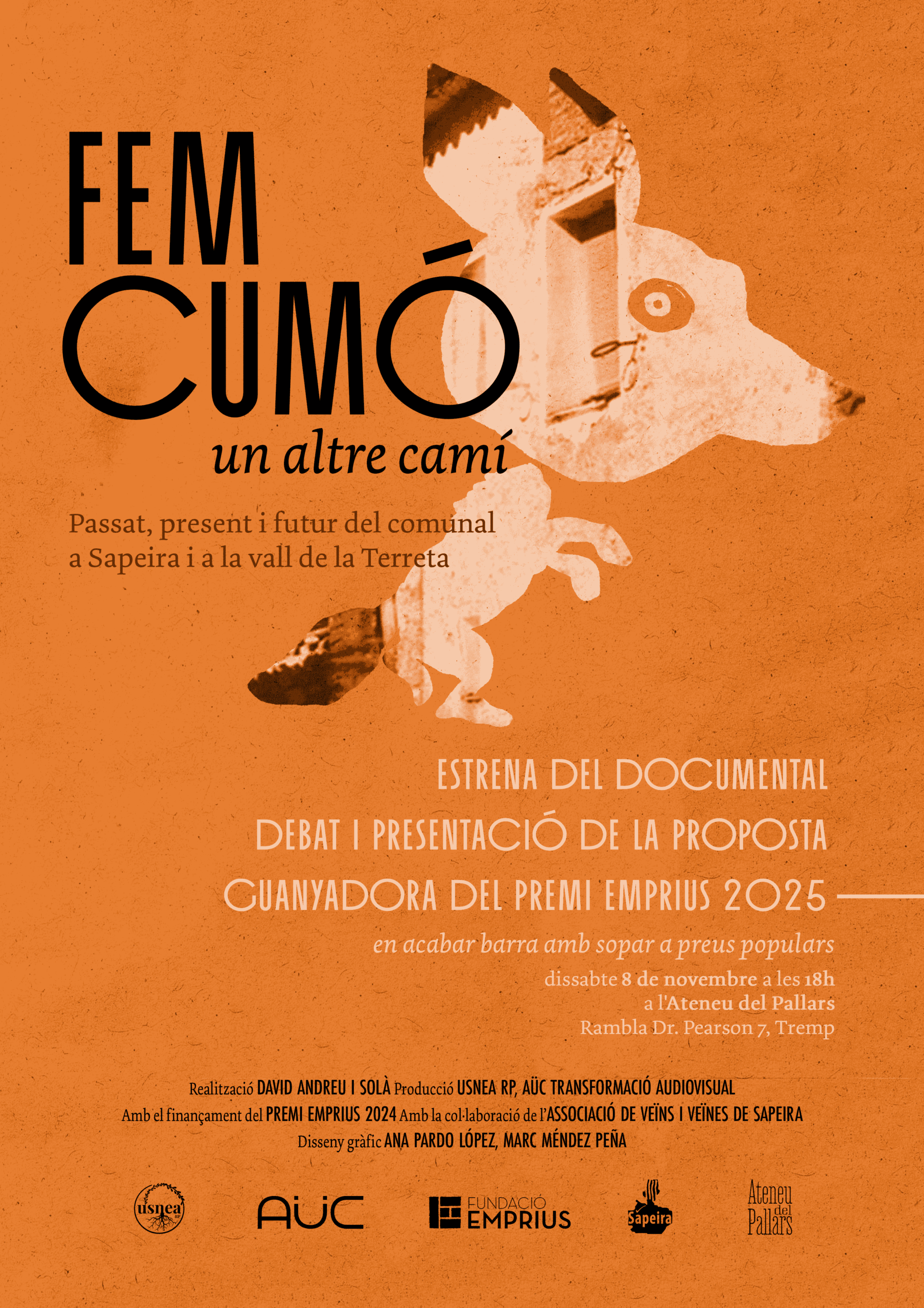 Estrena del documental “Fem cumó, un altre camí” (i entrega del Premi Emprius 2025)
