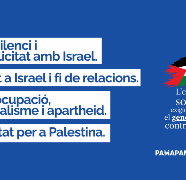 L’economia solidària exigim que s’aturi el genocidi d’Israel contra Palestina