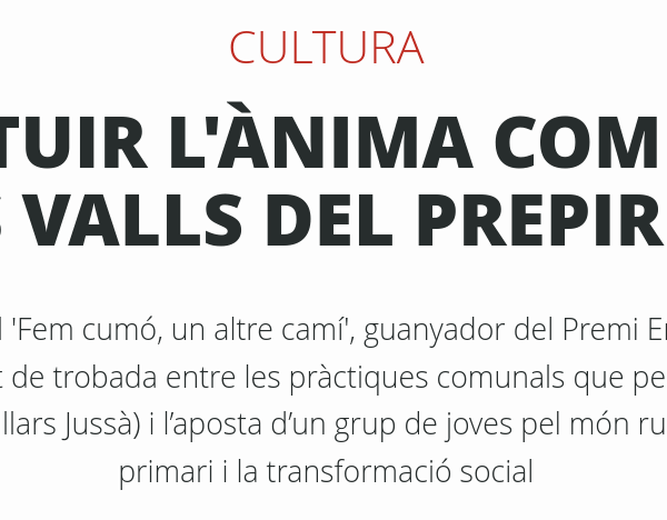 Article a la “Directa” sobre “Fem cumó, un altre camí”