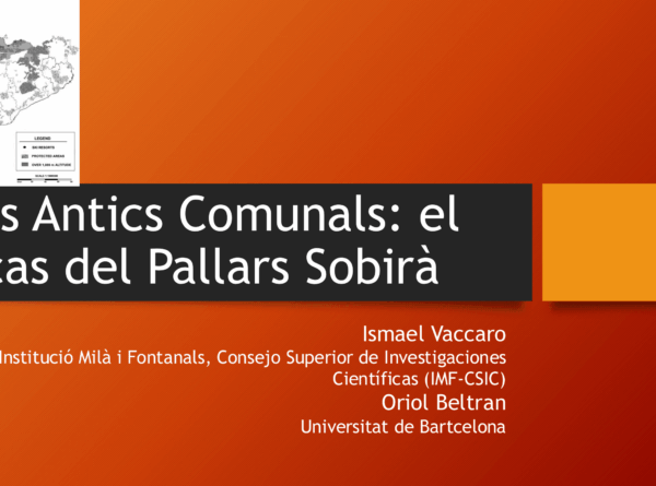 [Presentacions i crònica] Jornada «Els béns comunals en l’actualitat» a la UB
